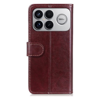 "Binfen" Flip Book Case - Brown (Poco F8 Ultra)