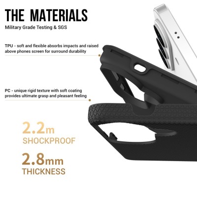 „TUKU“ Shockproof hard silicone case - black (Galaxy S26+)