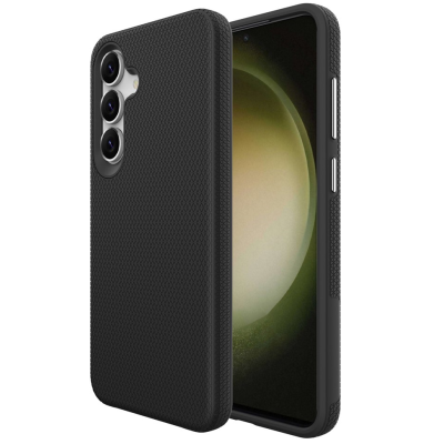 „TUKU“ Shockproof hard silicone case - black (Galaxy S25 FE)