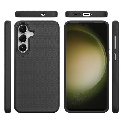 „TUKU“ Shockproof hard silicone case - black (Galaxy S25 FE)