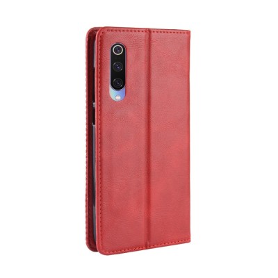 „Vintage“ flip case - red (Mi 9 Lite)