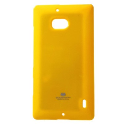 Nokia Lumia 930 geltonas Mercury kieto silikono (TPU) dėklas / Priedai.lt