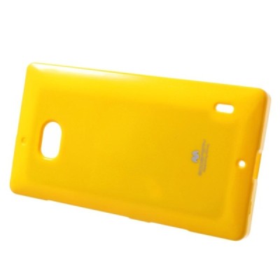 Nokia Lumia 930 geltonas Mercury kieto silikono (TPU) dėklas / Priedai.lt