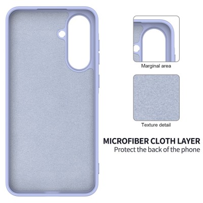 "Shell" hard silicone (TPU) case - purple (Galaxy A56 / A36)