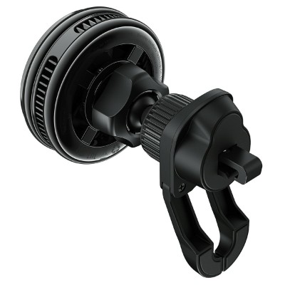 ''ACEFAST'' D66 Magnetic Magsafe ventilated car phone holder / charger (25W) - black