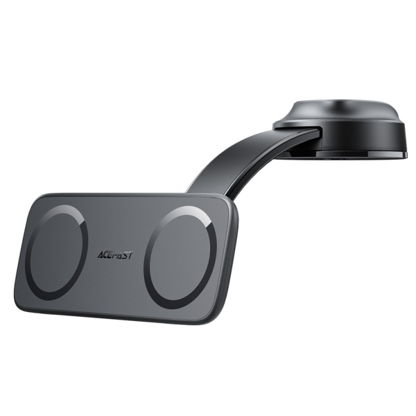 „ACEFAST“ D60 double magnetic car phone holder (on the dashboard) - black