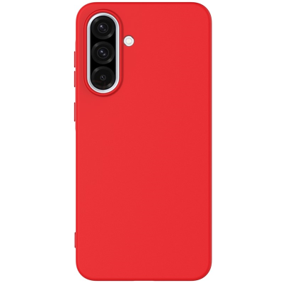 "Shell" hard silicone (TPU) case - red (Galaxy A56 / A36)
