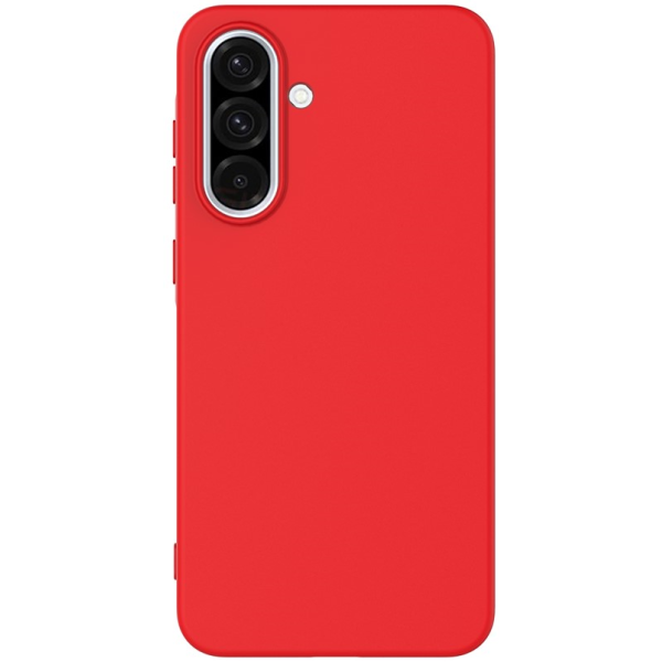 "Shell" hard silicone (TPU) case - red (Galaxy A56 / A36)