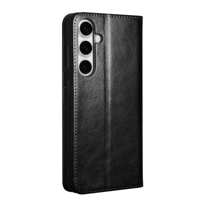 "QIALINO" flip case cover - black (Galaxy S25 FE)
