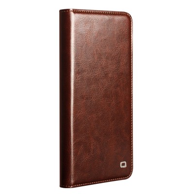 "QIALINO" flip case cover - brown (Galaxy S26+)