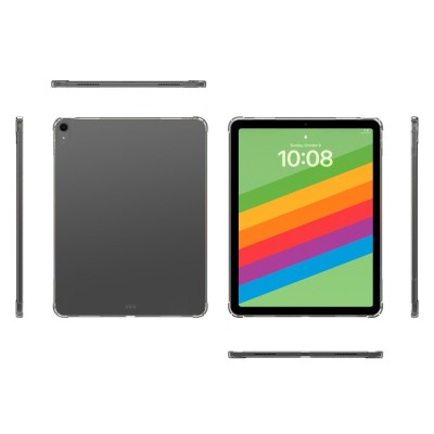 Reinforced protection hard silicone (TPU) case - transparent (iPad Air 13 (2026) / Air 13 (2025) / Air 13 (2024))