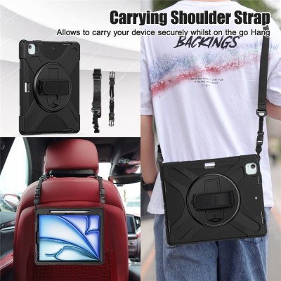 Enhanced protection (360°) case - black (iPad Air 13 (2026) / Air 13 (2025) / Air 13 (2024))