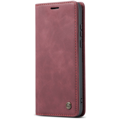 „CaseMe“ Retro Solid Flip Case - Burgundy (Pixel 10 Pro XL)