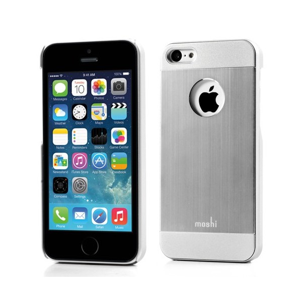 „Moshi“ iGlaze Armour dėklas - sidabrinis (iPhone 5C)