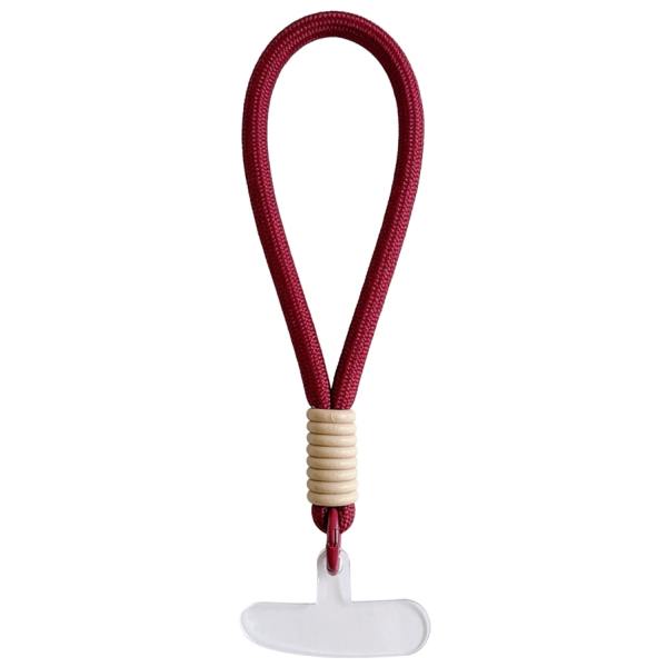 „Style F“ lanyard (pendant) for phone – Burgundy