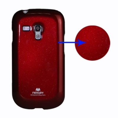 Samsung Galaxy S3 mini i8190 raudonas Mercury kieto silikono (TPU) dėklas - nugarėlė / Priedai.lt