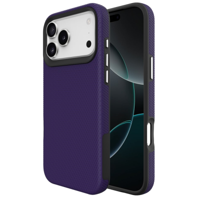 „TUKU“ Shockproof Magsafe hard silicone case - Purple (iPhone 17 Pro)