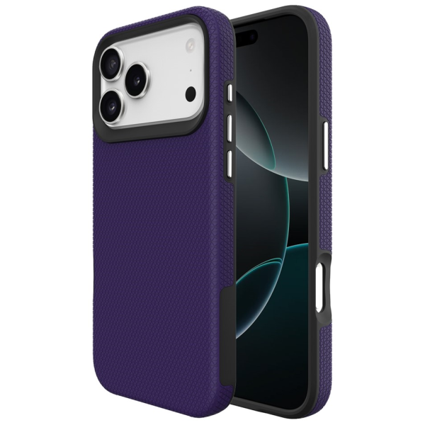 „TUKU“ Shockproof Magsafe hard silicone case - Purple (iPhone 17 Pro)