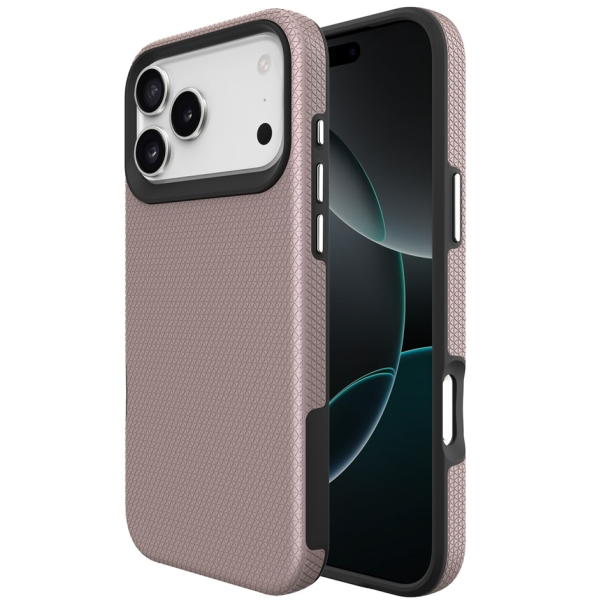 „TUKU“ Shockproof Magsafe hard silicone case - pink (iPhone 17 Pro)