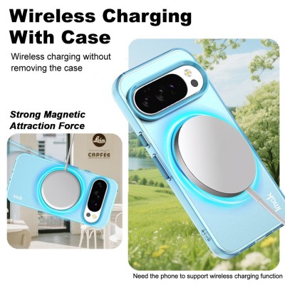 "IMAK" Candy MagSafe Matte Hard Silicone (TPU) Case - Blue (Pixel 10 Pro XL)