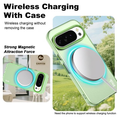 "IMAK" Candy MagSafe Matte Hard Silicone (TPU) Case - Green (Pixel 10 Pro XL)