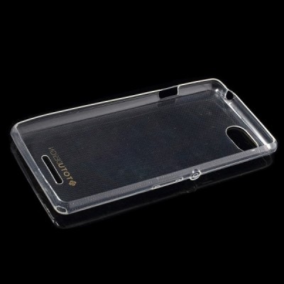 Sony Xperia E3 skaidrus (permatomas) kieto silikono TPU ploniausias pasaulyje dėklas / Priedai.lt