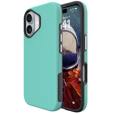 „TUKU“ Shockproof Magsafe hard silicone case - green (iPhone 17)