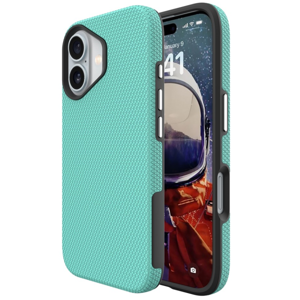 „TUKU“ Shockproof Magsafe hard silicone case - green (iPhone 17)