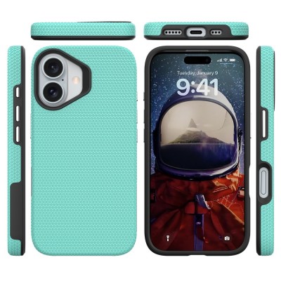 „TUKU“ Shockproof Magsafe hard silicone case - green (iPhone 17)