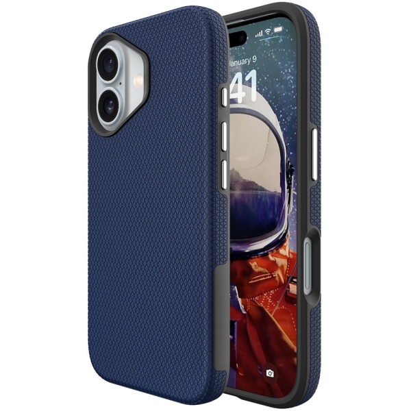 „TUKU“ Shockproof Magsafe hard silicone case - Blue (iPhone 17)