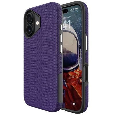„TUKU“ Shockproof Magsafe hard silicone case - Purple (iPhone 17)
