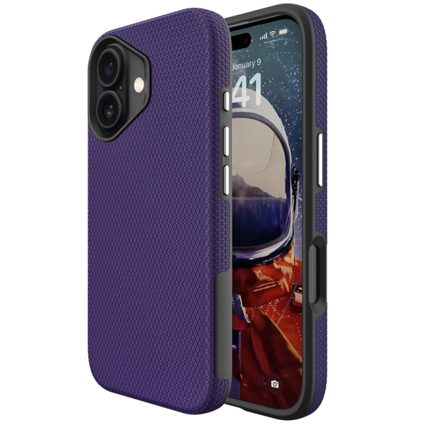 „TUKU“ Shockproof Magsafe hard silicone case - Purple (iPhone 17)