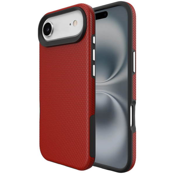 „TUKU“ Shockproof Magsafe hard silicone case - Red (iPhone Air)