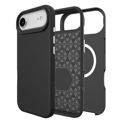„TUKU“ Shockproof Magsafe hard silicone case - black (iPhone Air)