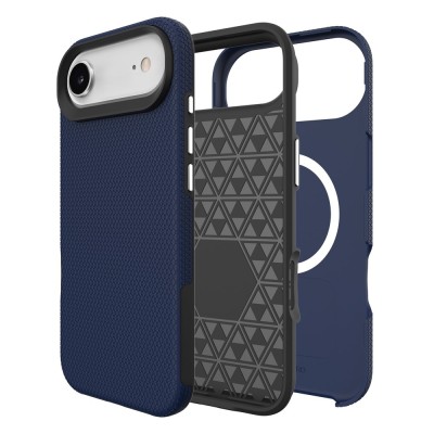 „TUKU“ Shockproof Magsafe hard silicone case - Blue (iPhone Air)