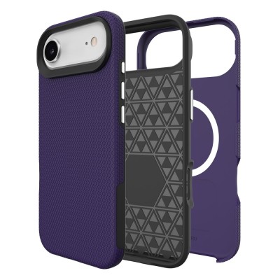 „TUKU“ Shockproof Magsafe hard silicone case - Purple (iPhone Air)