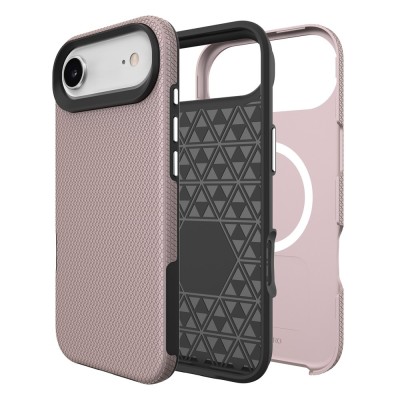 „TUKU“ Shockproof Magsafe hard silicone case - pink (iPhone Air)