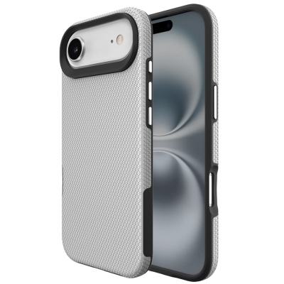„TUKU“ Shockproof Magsafe hard silicone case - silver (iPhone Air)