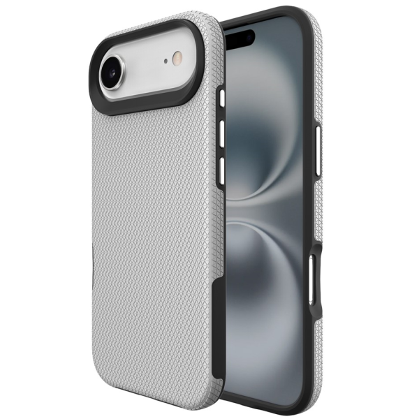 „TUKU“ Shockproof Magsafe hard silicone case - silver (iPhone Air)