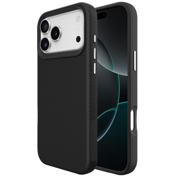„TUKU“ Shockproof Magsafe hard silicone case - black (iPhone 17 Pro Max)
