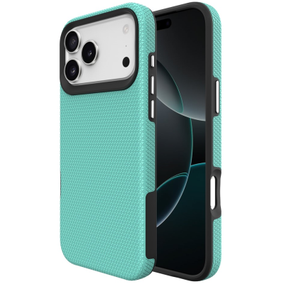 „TUKU“ Shockproof Magsafe hard silicone case - green (iPhone 17 Pro Max)