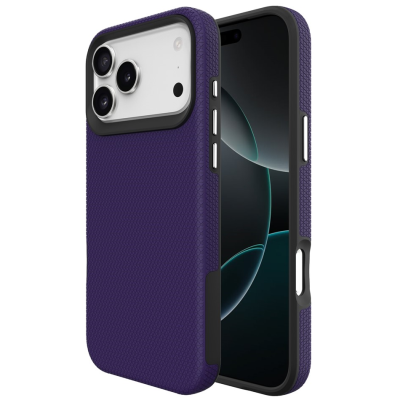 „TUKU“ Shockproof Magsafe hard silicone case - Purple (iPhone 17 Pro Max)