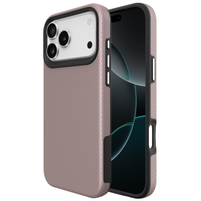 „TUKU“ Shockproof Magsafe hard silicone case - pink (iPhone 17 Pro Max)