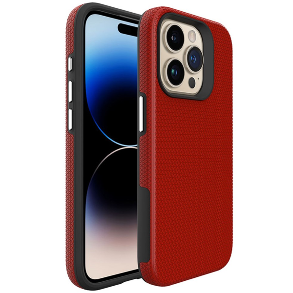 „TUKU“ Shockproof Magsafe hard silicone case - Red (iPhone 16 Pro Max)