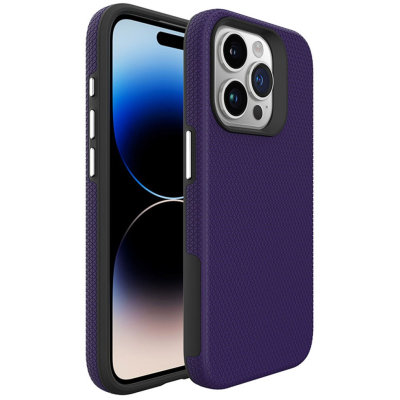 „TUKU“ Shockproof Magsafe hard silicone case - Purple (iPhone 16 Pro Max)