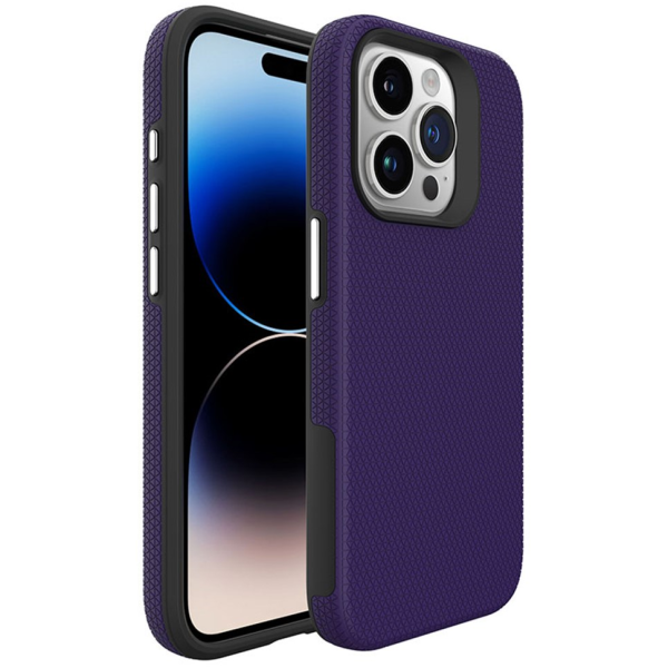 „TUKU“ Shockproof Magsafe hard silicone case - Purple (iPhone 16 Pro Max)