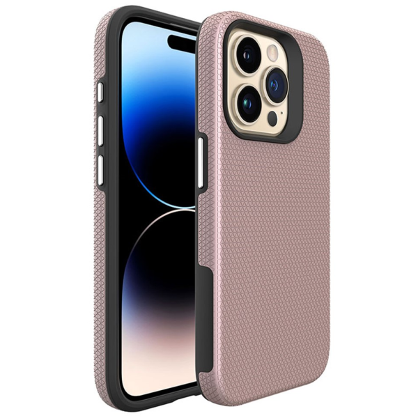 „TUKU“ Shockproof Magsafe hard silicone case - pink (iPhone 16 Pro Max)
