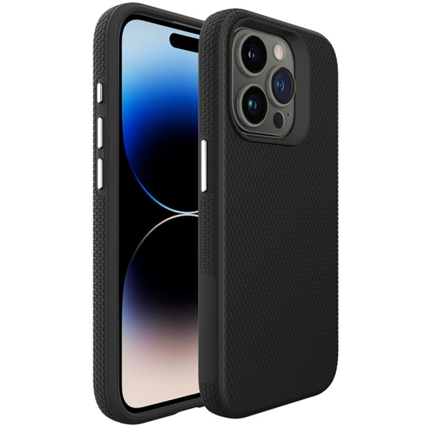 „TUKU“ Shockproof Magsafe hard silicone case - black (iPhone 16 Pro Max)