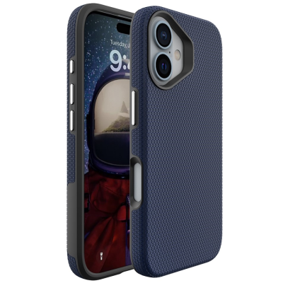„TUKU“ Shockproof Magsafe hard silicone case - Blue (iPhone 16)
