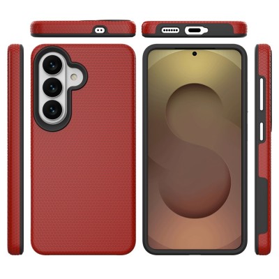 „TUKU“ Shockproof Magsafe hard silicone case - Red (Galaxy S26+)